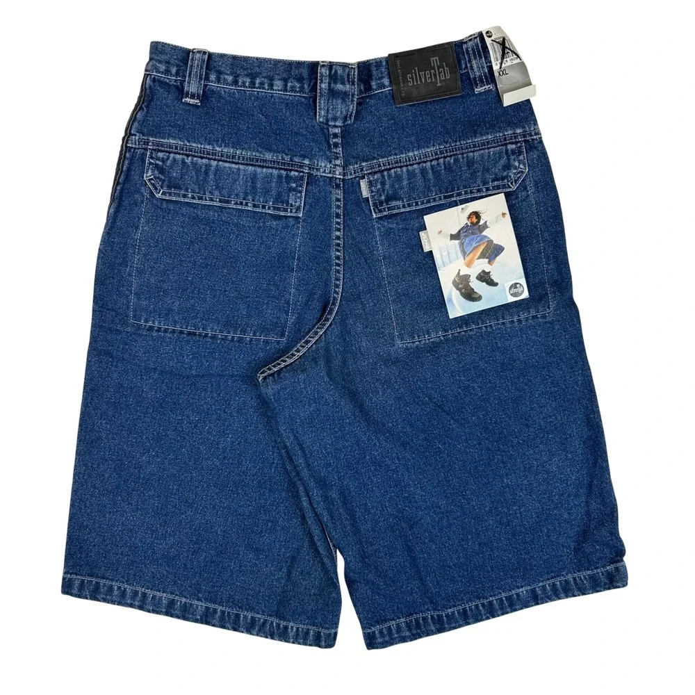 Levi's SilverTab Baggy Denim Shorts Mens XXL Blue Skater 90s Vintage NWT